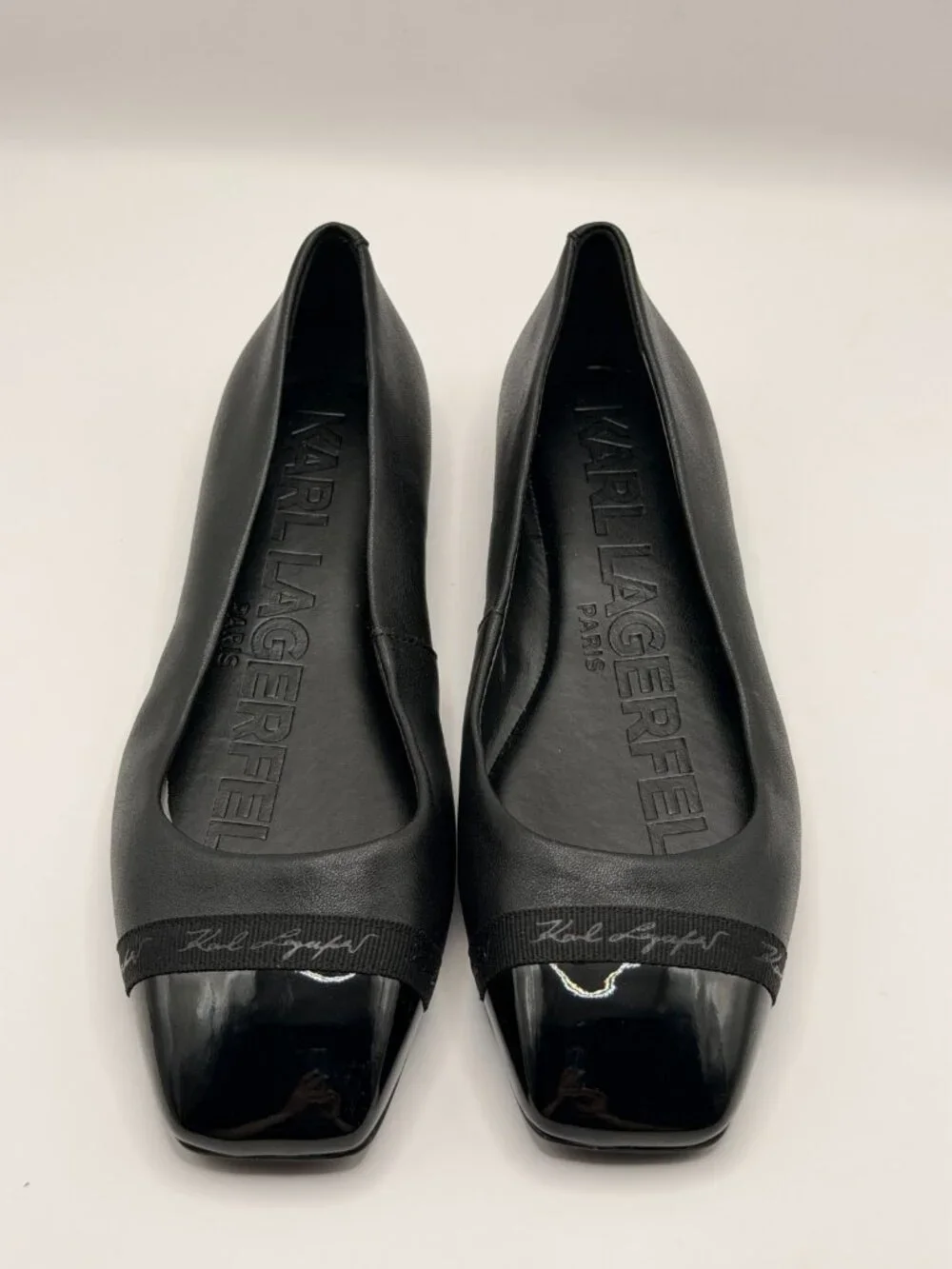 Karl Lagerfeld Paris Women’s Zofia Cap Toe Ballet Flats Sz 6 M